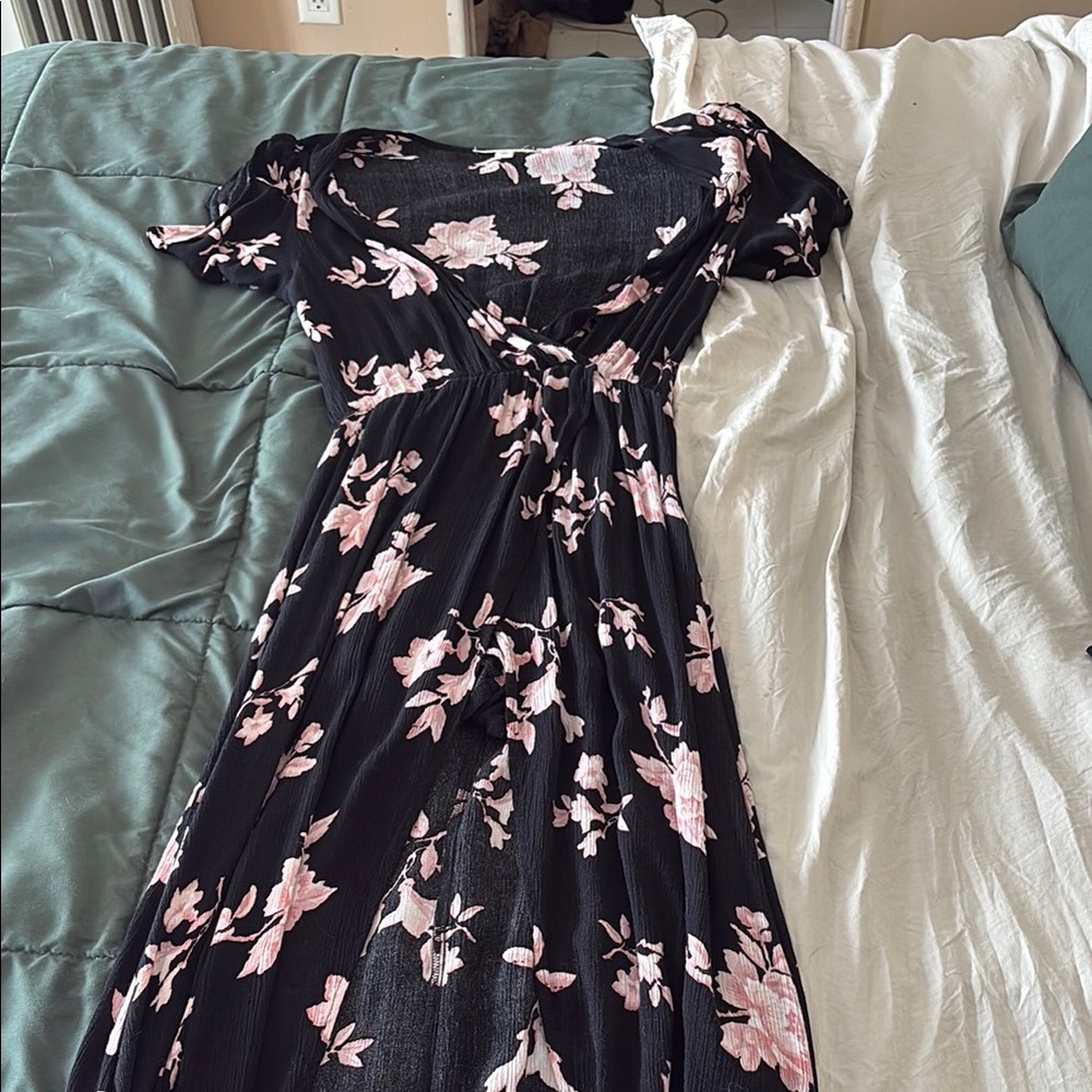 Miami Pink Maxi Dress Sweetheart Neckline
